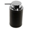 Soap Dispenser, Round, Made From Faux Leather In Wenge Finish